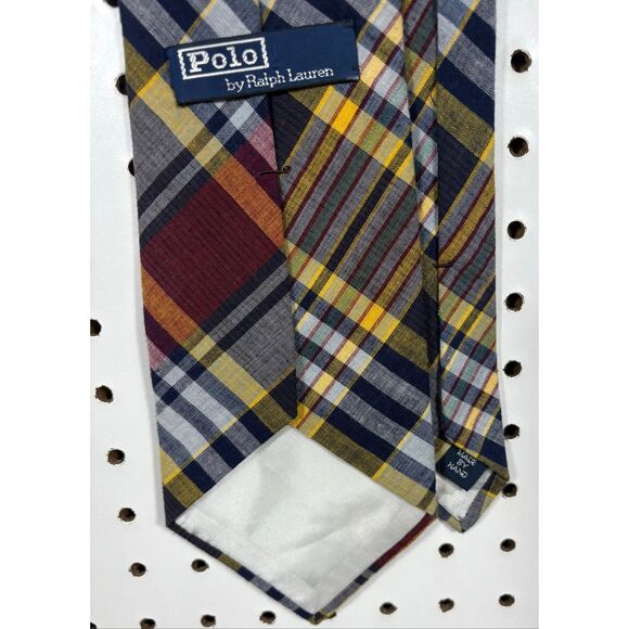 Polo Ralph Lauren cotton plaid tie - Picture 7 of 8